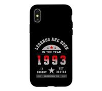 1993 Vintage Legends Are Born In The Year Birthday Case for iPhone X/XS