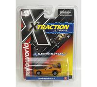 1995 Mazda RX-7 Orange HO Scale Slot Car X Traction Auto World SC368-5