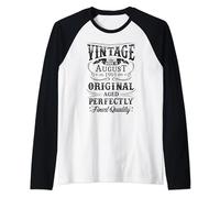 1995 Original Vintage Made In August 1995 Raglan Baseball Tee