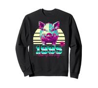 1995 Year of the Pig Birthday 80s Retro Chinese Zodiac Sign Sweatshirt