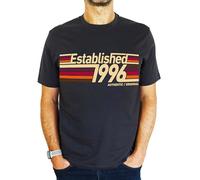 1996 Established Retro Stripes - 30th Birthday Gift | Present Mens T-Shirt Charcoal Grey L