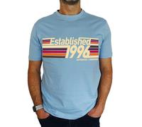 1996 Established Retro Stripes - 30th Birthday Gift | Present Mens T-Shirt Sky Blue 2XL