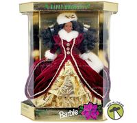 1996 Happy Holidays African American Special Edition Barbie Doll Mattel 15647