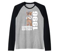1996 Limited Edition Bear Birthday 1996 Vintage 1996 Retro Raglan Baseball Tee