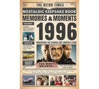 1996 Memories and Moments - Happy Birthday To You: The Retro Times Bringing Yesterday Back to Life - Gift idea for birthdays and anniversaries For Grandparents, Parents, Friends, and Loved ones
