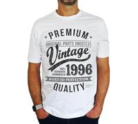 1996 Premium Vintage Year - Aged to Perfection - 30th Birthday Gift | Present Mens T-Shirt White S