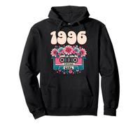 1996 Vintage Birthday Retro Flowers Woman 30th Birthday 1996 Pullover Hoodie