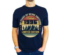 1996 Vintage Mountain - Limited Edition - 30th Birthday Gift | Present Mens T-Shirt Navy S