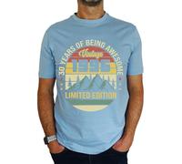 1996 Vintage Mountain - Limited Edition - 30th Birthday Gift | Present Mens T-Shirt Sky Blue M