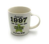 1997- A Great Year. A Year You were Born Mug with Two Celebrities That were Born in The Same Year. Gift, Present, Christmas, Birthday, Anniversary, Father's Day, Mother's Day