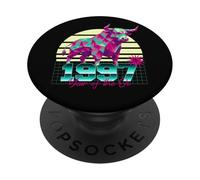 1997 Year of the Ox Birthday 80s Retro Chinese Zodiac Sign PopSockets Adhesive PopGrip