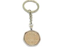 1998 27th Birthday/Anniversary 20p pence coin Keyring - 20 pence Keyring from 1998 for a 27th Birthday SLV