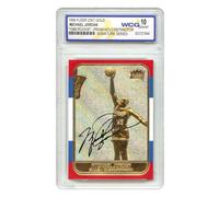 1998 Michael Jordan Fleer '86 Rookie Signature Series 23KT Gold Card Prism Holo Refractor - Graded Gem-Mint 10