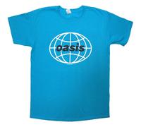 1998 World Tour - South America Back Print T-Shirt Oasis Blue XL