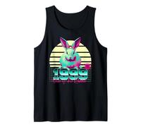 1999 Year of The Rabbit Birthday 80s Retro Chinese Zodiac Tank Top