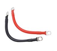 19cm 12V Battery Joiner Connector DC Wire 100 Amp Cable with Lugs, Red and Black, 25mm² Cross Section for Car Battery Inverter Connection
