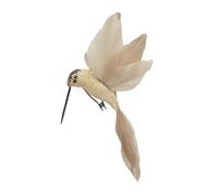 19cm Glitter Clip on Hummingbird Christmas Tree Decoration - Champagne Gold