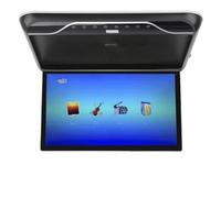 19in Car Roofmount LCD Monitor Down 1080P 16 Color Touch Control Light USB Input Car Roof Screen Overhead Player(Black)