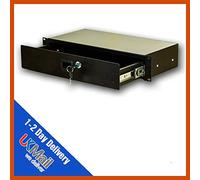 19inch 2u 210mm Locking Rack Drawers- Studio Storage, Microphone Storage