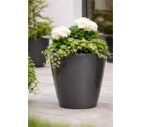19L Round Plastic Plant Pot Small Garden Planter Indoor Outdoor Grey Graphite