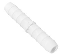 19mm (0.75 Inch) White Plastic Straight Inline Hose Connector Tube PVC Silicone Rubber