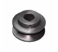 19mm/0.75in Mechanical Belt Pulley, Cast-Iron V Belt Pulley Single Groove Web Sheave for Motor, Power Tool Accessory