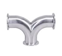 19Mm-108Mm Pipe OD X 1.5" 2" 2.5" 3" 4" Tri Clamp Y-Shaped Elbow 3 Ways SUS 304
