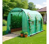 (19MM, 2.5X2X2M) BIRCHTREE Fully Galvanised Frame Polytunnel Greenhouse Pollytunnel Poly Tunnel