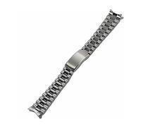 19mm 20mm Day Date Style Steel Strap Fit For Seiko 5 Sxns80 Snxs79 Snxs79k Snxs77k Snxs73 Watch Wristband Bracelet Replacement Parts(Silver,19mm)