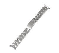 19mm 20mm Stainless Steel Oyster Band fit for Seiko Sxns80 Snxs79 fit for Seiko 5 Snxs79k Snxs77k Snxs73 fit for Casio Watch Strap Bracelet Belt(Brushed,20mm)
