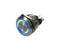 19mm 22mm 25mm 30mm Laser "ENGINE START STOP" Start Engine Button ON OFF Ring Illuminated Momentary Push Button Switch+CE+RoHS(Brown,19mm,LED Voltage 3-6V)