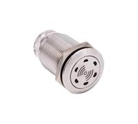 19mm 22mm LED Loud Intermittent Flashing Warning Light Buzzer 12V 24V 110V 220V Mini Red Lamp Alarm Stainless Steel Metal 1Pcs(19mm,220V)