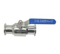 19mm 3/4" 1" 1-1/2" 2" 304 Stainless Steel Sanitary Ball Valve Tri Clamp 50.5mm/64mm Ferrule Type for Homebrew Diary Product(45mm x Ferrule 64)