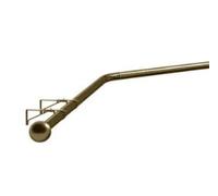 19mm Bay Window Eyelet Pole Kit 400cm Easy Bend by Hand - Antique Brass