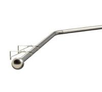 19mm Bay Window Eyelet Pole Kit 400cm Easy Bend by Hand - Satin Silver