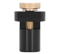 19mm Bench Dog with Thumb Screw, Aluminum Alloy Woodworking Table Stop, Non Slip Workbench Limiting Block for Planing and Sanding, CNC Processed Rust Proof Bench Dog Clamp for Vari (Black)