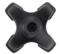19mm Black Four-Leg Walking Stick Rubber Tips for Hiking Pole