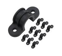 19mm Cable and Pipe Clips for Builders, 10 Pack with Mounting Hardware | Features pre-drilled holes for straightforward attachment, streamlining the process of securing pipes to any surface.