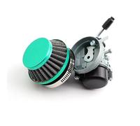 19mm Carb Carburetor 58mm Air Filter For 50 60 80cc Motorized Bicycle 47cc 49cc 2-Stroke Engine Mini Moto Pocket Bike ATV Quad Carburettor Carb(Green set)