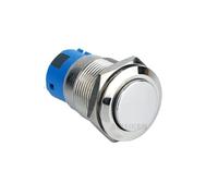 19MM Flat Button 3PIN 1NO1NC Brass Nickel Metal Momentary Push ON OFF Switch IDGTTLDF(Flat Head)