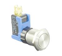 19mm High life over 15A LARGE current Metal push button switch, Momentary/Latching (PM191-Q-11/S,)(Momentary)