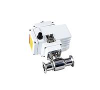 19mm High Platform Stainless Steel Motorized Ball Valve Q911F-16P - Electric Actuator with ISO5211 Connection,1PCS(24vdc)