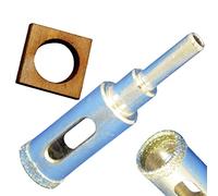 19mm Hole Saw for Tile 3/4 inch for Porcelain Tile Drill Bit Glass Drill Bit Diamond Tip Bit with Core Guide to Hold in Place and Prevent Jumping Porcelain 19mm Drill Bit for Ceramic Tiles