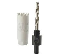 19mm HSS Hole Saw Holesaw Bi-Metal Blade Cutter Drill and Drill Adaptor Arbor