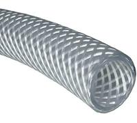 19mm ID 3/4" 1 Metre Length Clear Braided PVC Hose with Synthetic Reinforcement Made in England - PENTECH MOULDING CO LTD