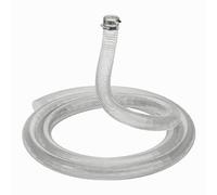 19mm Internal Diameter - 10 Metre Length Plus Hose Clips Anti Kink Clear Corrugated Flexible Pond Hose Pipe for Pond Pumps and Filters
