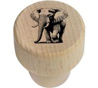 19mm 'Majestic Elephant' Wooden Bottle Stopper/Cork (BS00028704)