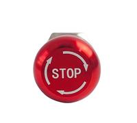 19mm Metal Push Button Switch Emergency Stop Red Mushroom Knob Rotary Locking 3 Pins 1NO1NC