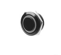 19mm Metal Push Button Switch, Self-Resetting Momentary Rocker with Indicator Light, Waterproof for Industrial Control Panels(A)