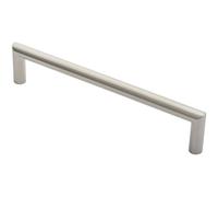 19mm Mitred Pull Door Handle 300mm Fixing Centres Satin Stainless Steel